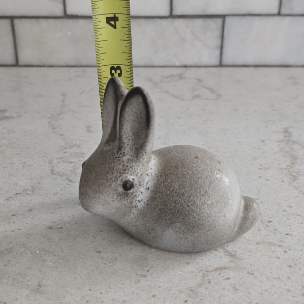 Vtg. Mcm Howard Pierce bunny rabbit Ceramic Speckle Glaze Figure - Picture 11 of 12